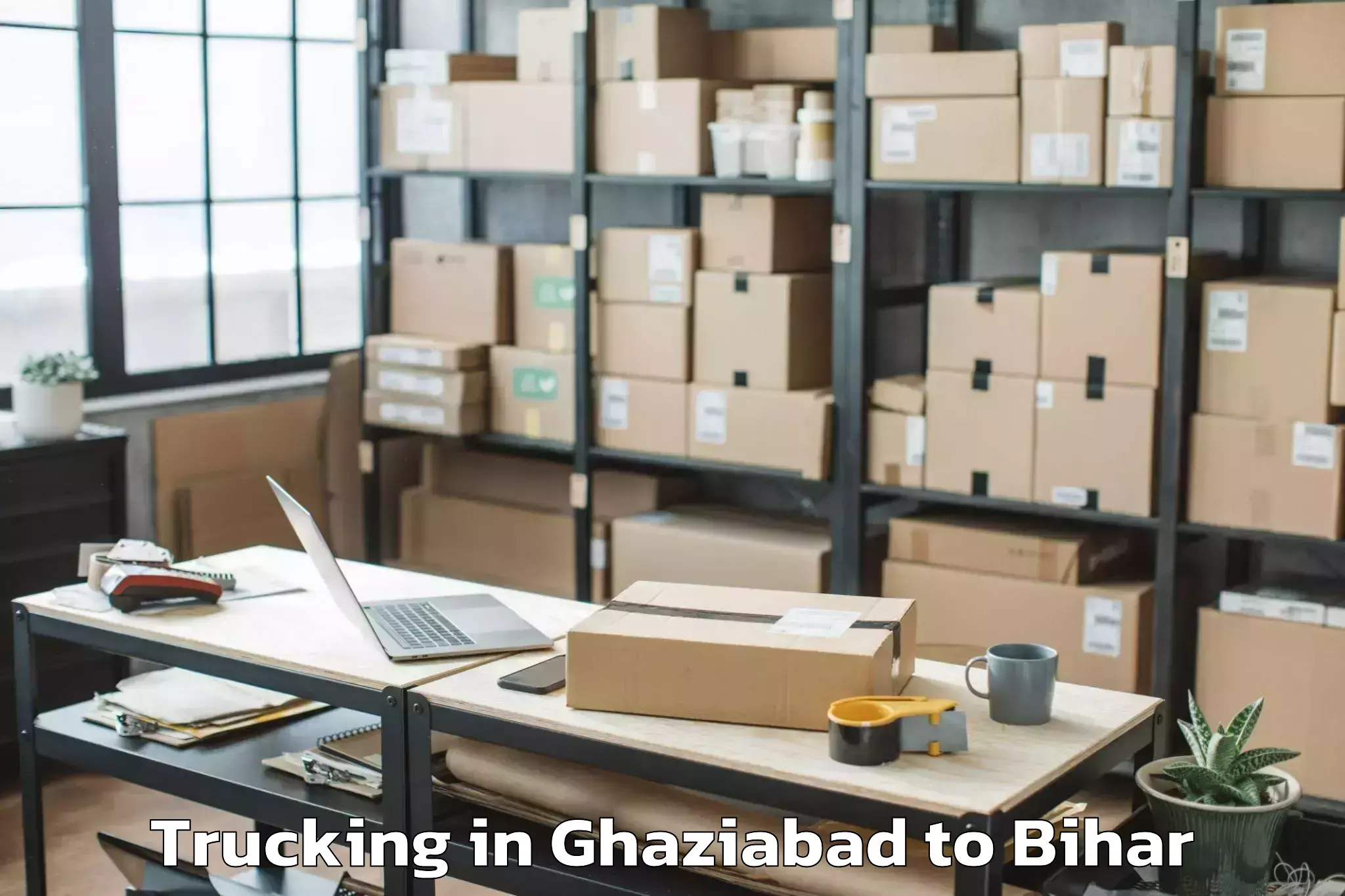 Book Ghaziabad to Narkatiaganj Trucking Online